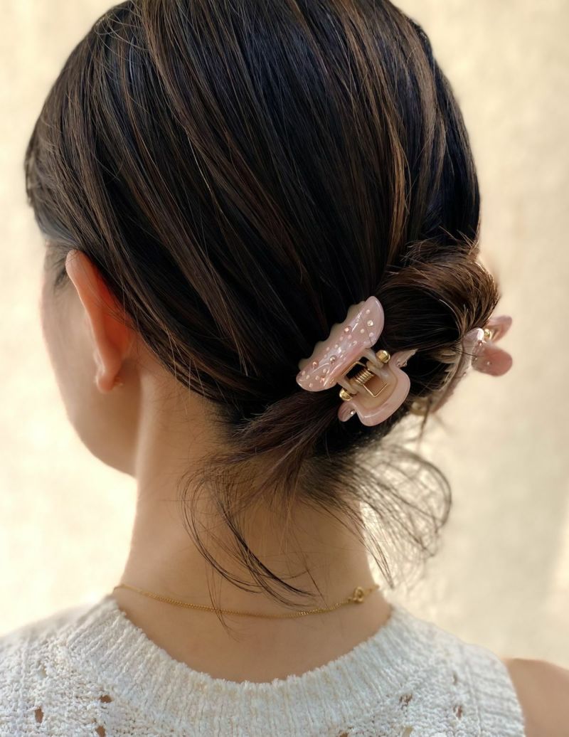 アッカ アペロクリップ ライトピンク スモールサイズ - ヘアアクセサリー