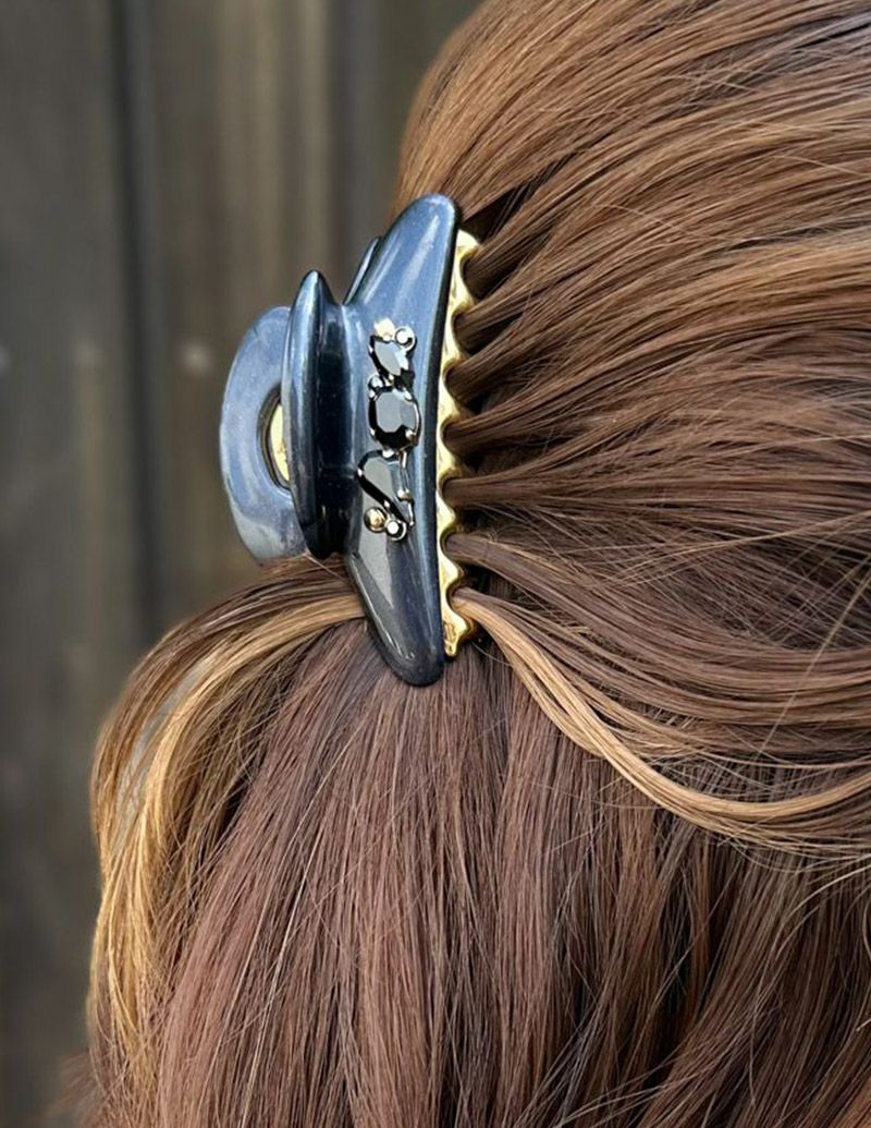 セール在庫新品　アッカ　中サイズ　クリップ　フォレストプランツ バレッタ/ヘアクリップ