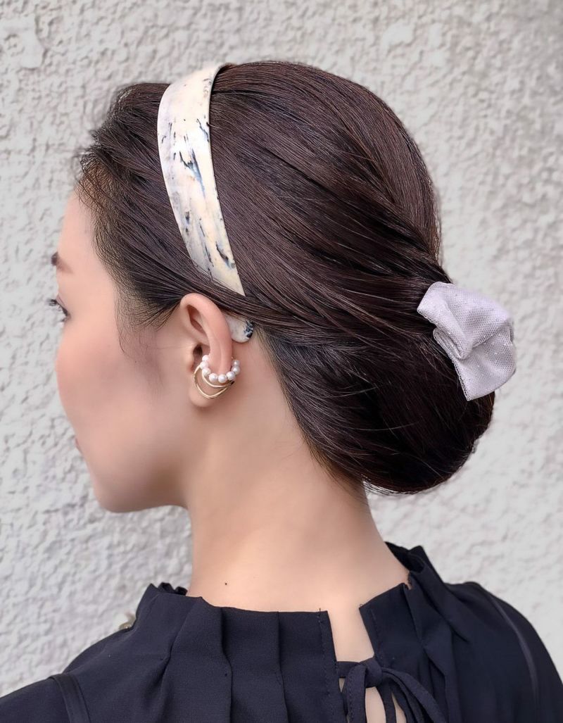 予約受付中】 アッカ ドレスポニー パープル系 ヘアアクセサリー ...