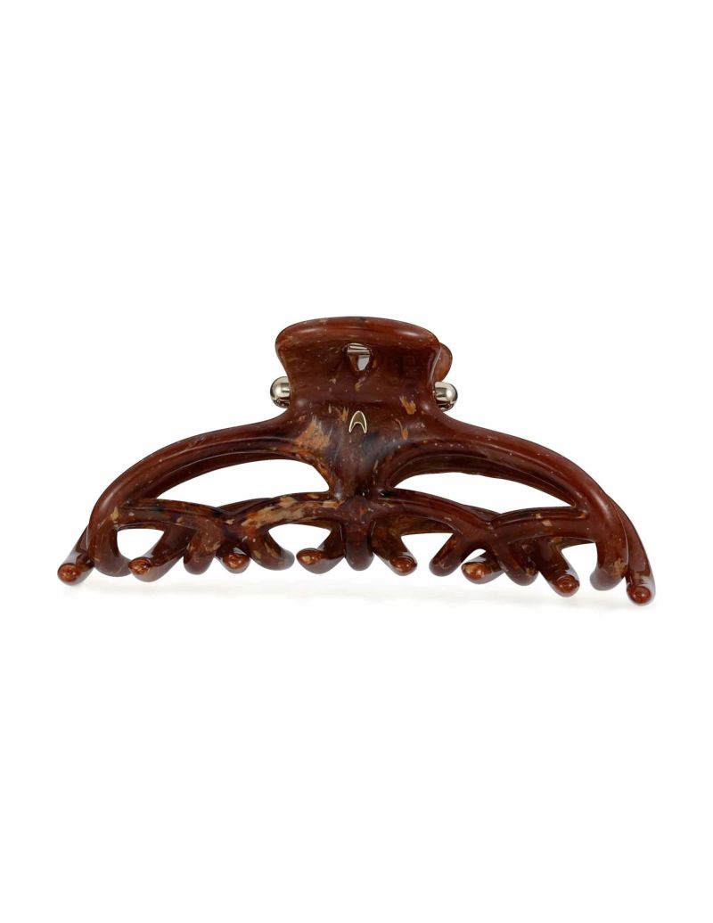 [ヘアアクセサリーのアッカ]贈り物に喜ばれるヘアクリップギフト　ニューコラーナ ダブルバイカラー Lサイズ