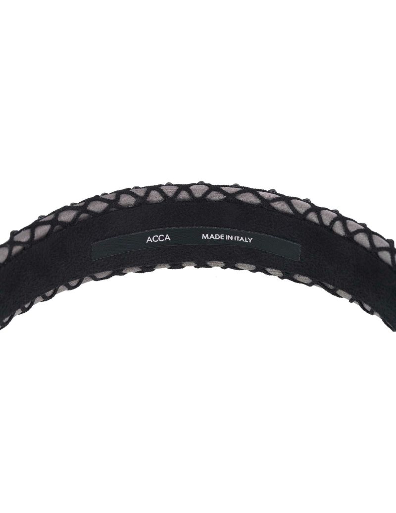 acca キルティング ブラックヘアバンド acca キルティング ブラックヘアバンド acca キルティング