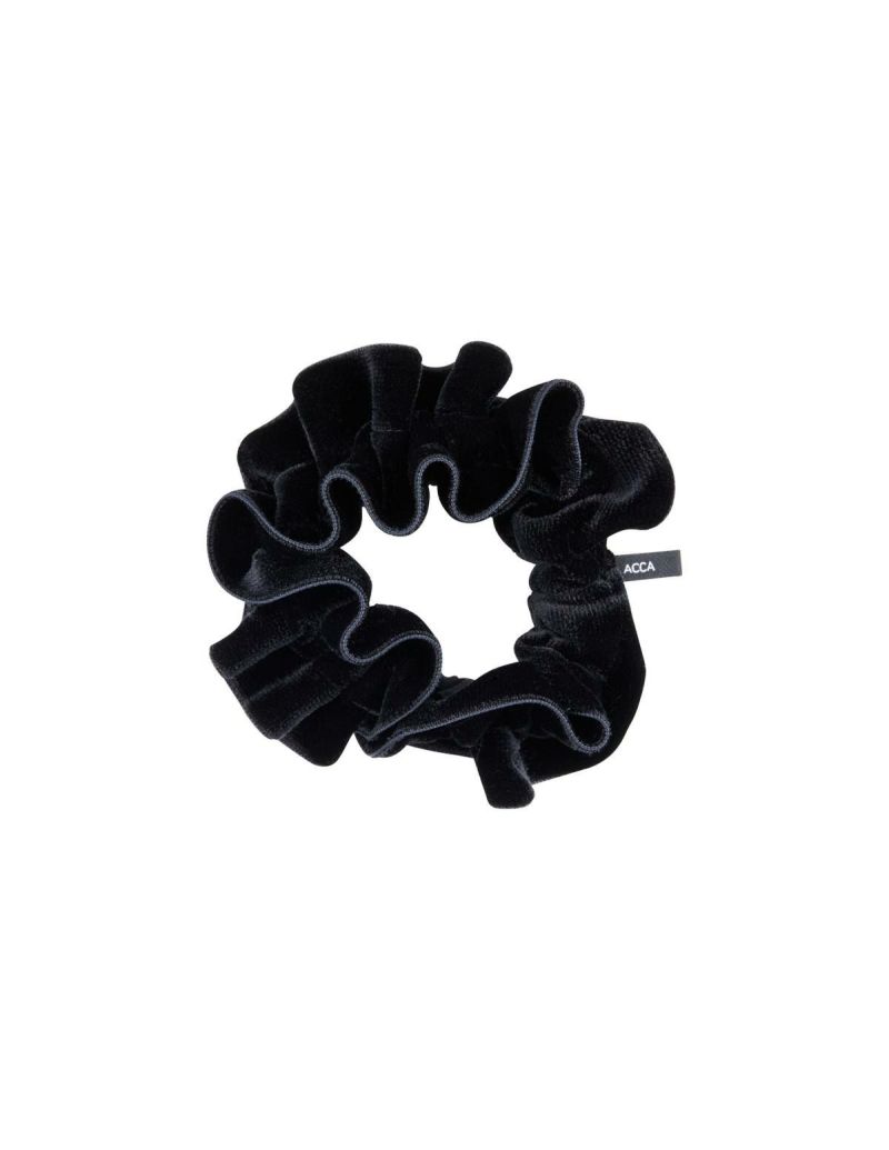 新品acca ブラック シュシュ シルクベルベットシュシュ | ACCA